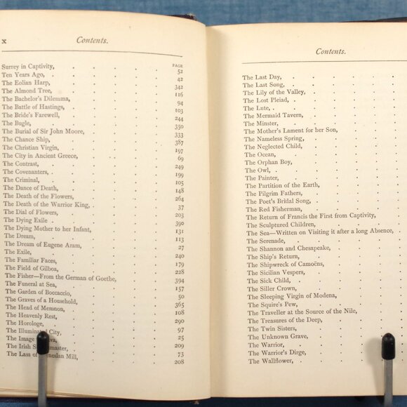 Antique "The Laurel and Lyre: Fugitive Poetry of the Nineteenth Century" 1867 - Picture 9 of 13